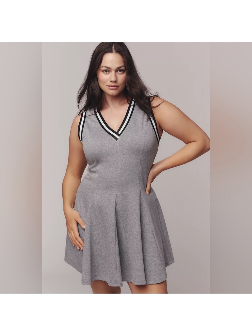 Daily Practice V-neck sporty mini dress